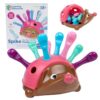 Learning Resources Spike The Fine Motor Hedgehog Pink - Toddler Montessori Toys, Stacking Shape, Gifts For Boys and Girls, Pattern Sensory Bin, Sorting Activities, Educational Games, Kindergarten