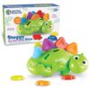Learning Resources Steggy the Fine Motor Dino - 11 Pieces, Ages 18+ Months, Fine Motor and Sensory, Toddler Preschool Toys, Gifts for Kids