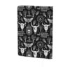 Leather Cat Skull Head Witch Board Black Gothic Journal Cover (6.5 x 9 in)