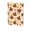 Leather Cute Thanksgiving Turkey Art Journal Cover (6.5 x 9 in)