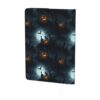 Leather Journal Cover A5 (Halloween Full Moon Evil Pumpkin Skull Raven)