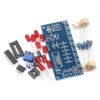 LED Light Chaser Circuit Kit, Flowing LED Soldering Practice Set with Stable NE555 CD4017 PCB Chips for STEM Science Projects, 3.1in X 1.2in