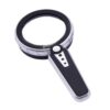 LED Lights with Warm and Cold Light, Elderly Reading and Maintenance Acrylic Magnifying Glass