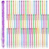 Leelosp 60 Pcs Maze Pen Puzzle Novelty Ballpoint Pen Fidget Pens with Ball Maze Inside for Stress Relief Gift Office Stationery Birthday Party Supply, 8 Colors