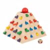 LeeQinersw Children Educational Game Wooden Shape Sorter Pyramid Stacking Puzzle Matching Block Plaything Concentration Fine Motor Practice Suitable for Early Learning Preschool Classroom Home