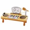 LeeQinersw Children Music Keyboard Electronic Musical Turntable Toy with Light Up Effects for Imagination Suitable for Gift Giving Family Gathering