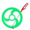 LeeQinersw Children Rolling Hoop Push Toy Wheel Game Roller with Sturdy Metal Rod and Ergonomic Handle and Stainless Steel Construction Suitable for Parks playgrounds backyards, Green, Large