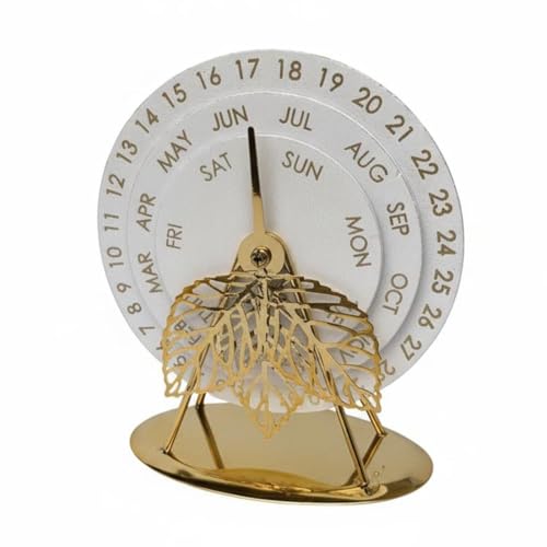 LeeQinersw Desktop Calendar Manual Rotating Desk Calendar Tabletop Calendar Calendar With Wood For Daily Planning Suitable for office desks bookshelves entryways gift giving home decoration, Leaf