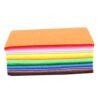 LEEZAD 80Pcs Felt Fabric Sheet, 3.9 X 5.9in Decorative Felt Sheets for DIY Craftwork, Sewing Patchwork, Making Clothing, Cutting Shape