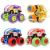 LEFEI 4 Pack Monster Truck Toys for Boys 3 4 5 6 7 Year Old