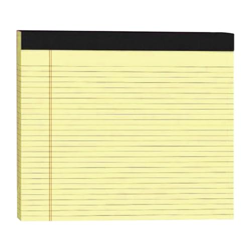 Legal Pads - 11x9.5 Inch Lined Paper | 30-Sheet Professional Writing Pads | Easy Tear-Out, Case Management, Meeting Notes, Courtroom Esseńtial, Office Supplies for Lawyers Paralegals