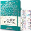 Legend Teacher Planner – Undated Lesson Plan Book for Teachers with Weekly & Monthly Calendars - Classroom Organization & School Year Planner – 8.5”x11.5” Hardcover (Viridian Green)