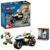 LEGO City Police Motorcycle Chase Building Toy for Kids - Pretend Play Building Blocks for Boys & Girls, Ages 4+ - Preschool Learning Toy W/Police & Crook Minifigures - Gift for Birthdays - 60455