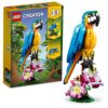 LEGO Creator 3 in 1 Exotic Parrot Building Toy Set, Transforms to 3 Different Animal Figures - from Colorful Parrot, to Swimming Fish, to Cute Frog, Creative Toys for Kids Ages 7 and Up,Pack of 3