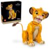 LEGO Disney Young Simba the Lion King Building Sets for Adults - Buildable Figurine for Display, Ages 18+ - DIY Kits & Crafts for Fans of Movie - Collectible Disney Birthday Gift - 43247