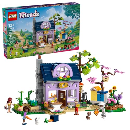 LEGO Friends Beekeepers' House and Flower Garden Toy Building Set - Pretend Play Set for Kids, Girls and Boys, Ages 12+ - Gift Idea for Birthday - with 4 Minidolls and 2 Animal Toys - 42669