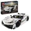 LEGO Technic Koenigsegg Jesko Absolut White Hypercar 42184 – 801 Pieces, Working V8 Engine, Differential & 90° Dihedral Doors | Ages 10+ | Car Gift for Kids and Adults