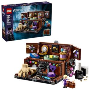 LEGO Wednesday Thing’s Apartment Building Toy - Transforming Trunk Playset W/Poseable Thing & Enid Sinclair Minidoll - Wednesday Merch for Girls & Boys, Ages 10+ - Gift Idea for Birthdays - 76785