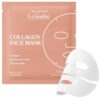 LE GUSHE NEW 2026 Korean Collagen Face Mask (4 Pack) - Hydrogel Sheet Mask with Niacinamide for Glass Skin - Overnight Hydrating Facial Mask for Fine Lines, Pores & Moisture - Korean Skincare