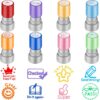 Leinuosen 8 Packs Teacher Stamps Self Inking Grading Motivational Encouraging Stamp for Teachers Appreciation Gift Classroom Homework Test Students Behavior Reward Signature Multicolor(Cute)