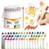 Leiteea Twist Crayons, Gel Coloring Sticks, Jumbo Twistable Art Crayon Set