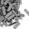 Lekebaby Classic Building Bricks, 100 Piece 1x4 Building Blocks STEM Creative Building Toys Compatible with All Major Brands, Educational Toy for Boys Girls 6 Years Old and Up(1x4 Light Gray)