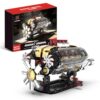 Leleodopo V8 Engine Building Blocks Kit that Runs, 8-Cylinder Car Engine Construction Set, with Rechargeable Motor, Compatible with Lego, Suitable for Children Ages 12+ and Adult Bricks Collector
