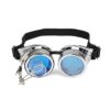 Lelinta Vintage Steampunk Goggles with Detachable Magnifying Glasses