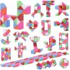LENDOD Mini Fidget Snake Cube Toys 30PCS Party Favors Bulk-Goodie Bag Stocking Stuffers for Kids, Treasure Box Toys for Classroom Reward, Quiet Sensory Travel Toy for Ages 4-8, Gift for Kids Birthday