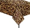 Leopard Print Table Covers - Animal Skin Digital Tablecloth, 2 Pack 54 x 87 Inch Plastic, Disposable for Zoo Jungle Safari Themed Party