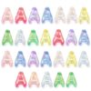 Leovqn 26Pcs Large Letter Beads with Big Holes Colorful Chunky Acrylic Bubble Large Alphabet Beads for DIY Keychains Jewelry Bag Charms