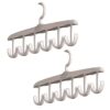 Lerpwige 360 Degree Rotating Clothes Hanger with Waved Designs for Space Saving Home Dormitory Storage Organization Rotating Wardrobes Organizers