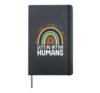 Let's Be Better Humans Hardcover Journal, Black