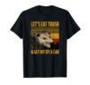 Let’s Eat Trash Get Hit by a Car Funny Possum Vintage T-Shirt