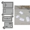 Letters Envelope Label Metal Die Cuts for Card Making