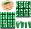 Letter Stamps for Clay, 74-Piece Alphabet Stamps Set with Numbers & Symbols, 1/2" Clay Letter Stamps for Pottery, Ceramic, Polymer Clay, DIY Crafts, Handmade Gift Making Tools with Storage Box