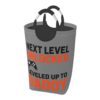Leveled Up Daddy 50l Square Oxford Laundry Basket Waterproof Collapsible Aluminum Handles Home Dorm