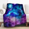 Levens Space Galaxy Blanket Gifts for Kids Adults, 60"x50" Space Blanket Science Fiction Print Birthday Christmas Spaces Themed Gifts for Women Girls Boys, Soft Cozy Flannel Galaxy Room Decor Throw