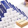 Lewtemi 100 Packs White Erasers Bulk Large Block Pencil Erasers for Kids Back to School Supplies Gifts Students Classroom Office Art Drawing