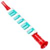Lewtemi Toy Clarinet for Kids, Red Trumpet Melodica Keytar Instrument Wind Horn with Color Keys, Early Educational Teaching Songs Gifts Christmas Home School Music Gift, for Toddler Girl Boy