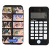 LEXIBOOK, Manga, Pocket Calculator with Protection Cover, Conventional and Advanced Calculator Functions, Battery and Solar-Powered, Black, C45MANLXB