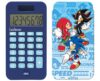 LEXIBOOK, Sonic The Hedgehog, Pocket Calculator with Protection Cover, Conventional and Advanced Calculator Functions, Battery and Solar-Powered, Blue, C45SNLXB