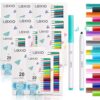 Lexio Washable Markers For Kids, 20 Vibrant Coloring, Washable Non Toxic Markers for Toddlers, Conical Tip, Easy Clean Coloring Book Marker Set for Kids Toddlers Adults Students (12 Box | 240 Markers)