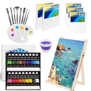 LEYEMO 34 PCS Acrylic Art Paint Set for Kids & Adults