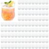 LEYIQU 100 Pack Plastic Stemless Wine Glasses,12oz Unbreakable Vintage Elegant Drinking Glass Set,Reusable Fancy Cocktail Cups for Party, Wedding, and Bulk Events (100, 12oz-Clear)