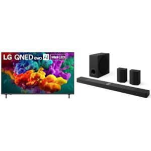 LG 65-Inch Class QNED evo AI QNED84B Series Mini LED 4K Smart TV (65QNED84BUA, 2026) S95AR 9.1.5 ch. Home Theater Soundbar with Wireless Subwoofer, Dolby Atmos Audio, TV Synergy, Wow Interface