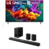 LG 65-Inch QNED evo QNED84B Mini LED 4K Smart TV (65QNED84BUA, 2026) Bundle S95TR 9.1.5-Ch Soundbar, Dolby Atmos, Dolby Vision, Wow Orchestra, WOWCAST, Rear Speakers, Wireless Subwoofer