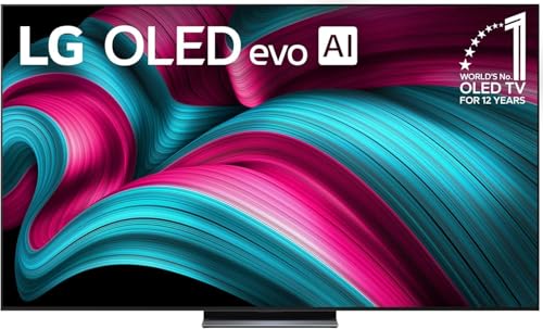 LG 77-Inch Class OLED evo AI 4K C5 Series Smart TV w/Dolby Atmos, Dolby Vision, HDR10, (OLED77C5PUA, 2025) + S90TR 7.1.3-Channel OLED evo TV Matching Home Theater Soundbar Bundle
