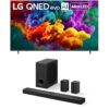 LG 85-Inch Class QNED evo AI QNED84B Series Mini LED 4K Smart TV (85QNED84BUA, 2026) S80TR 5.1.3 ch. OLED evo TV Matching Home Theater Soundbar with Rear Surround Speakers and Wireless Subwoofer