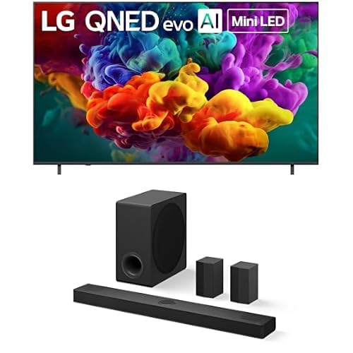 LG 85-Inch Class QNED evo AI QNED84B Series Mini LED 4K Smart TV (85QNED84BUA, 2026) S80TR 5.1.3 ch. OLED evo TV Matching Home Theater Soundbar with Rear Surround Speakers and Wireless Subwoofer